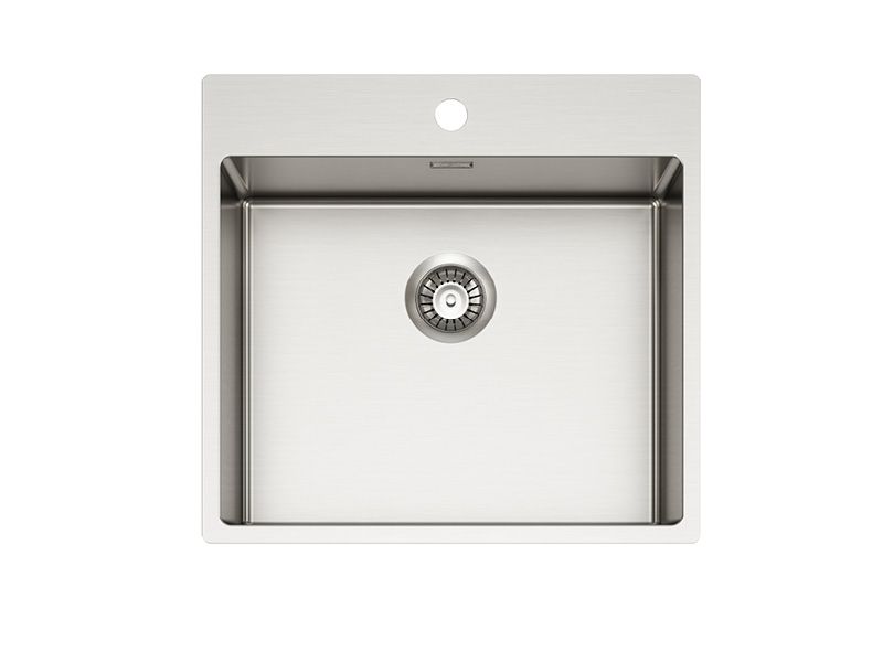 Изображение Мойка для кухни Alveus NOX 120 BRS в комплекте с интегрированным сифоном 54х51,5х20 см