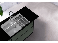 Мойка для кухни Alveus NOX 130 BRS в комплекте с интегрированным сифоном 74х51,5х20 см схема 3