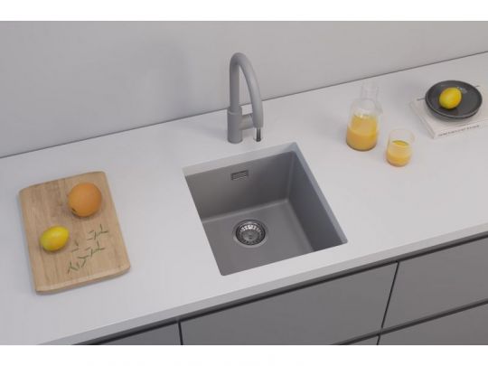 Мойка для кухни Alveus OMNI 10 GRANITAL с сифоном 40х45х19,8 см схема 10