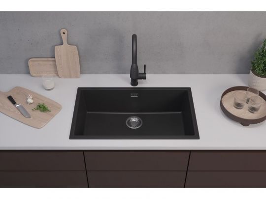 Мойка для кухни Alveus OMNI 40 GRANITAL 75х45х19,8 с сифоном схема 16