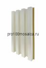Бамбуковые рифленые панели Classic soft white 2800*160*22 (1шт=0,448 кв.м.)