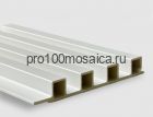 Бамбуковые рифленые панели Classic soft white 2800*160*22 (1шт=0,448 кв.м.)