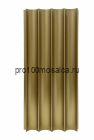 Бамбуковые рифленые панели Wave gold metal 2800*100*15 (1шт=0,28 кв.м.)