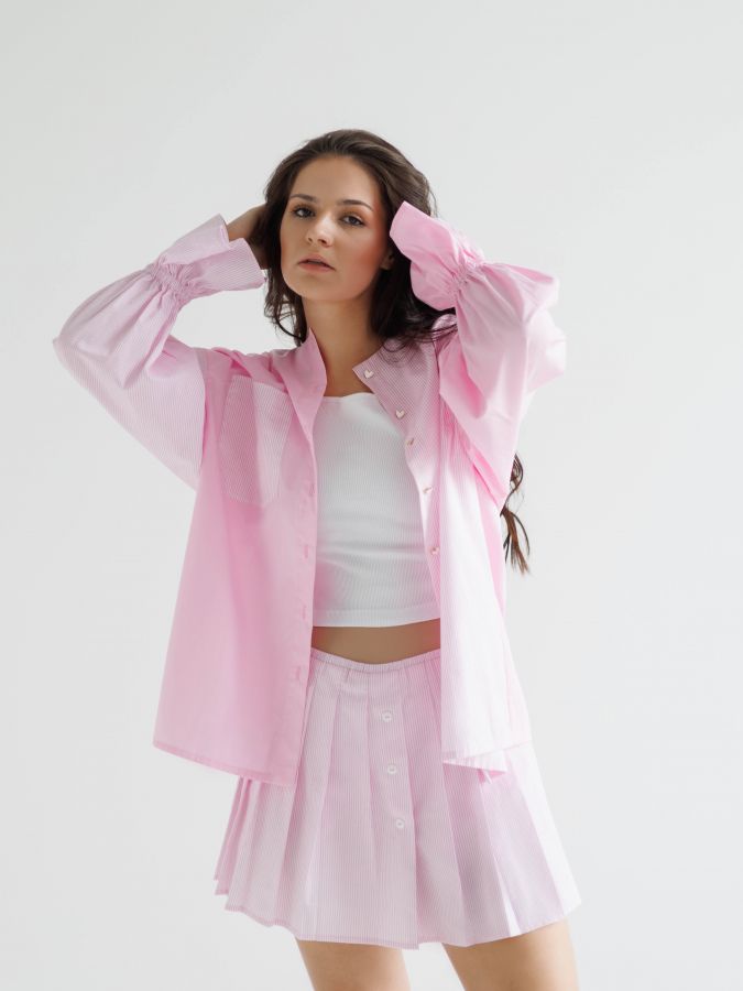 Юбка-шорты в полоску