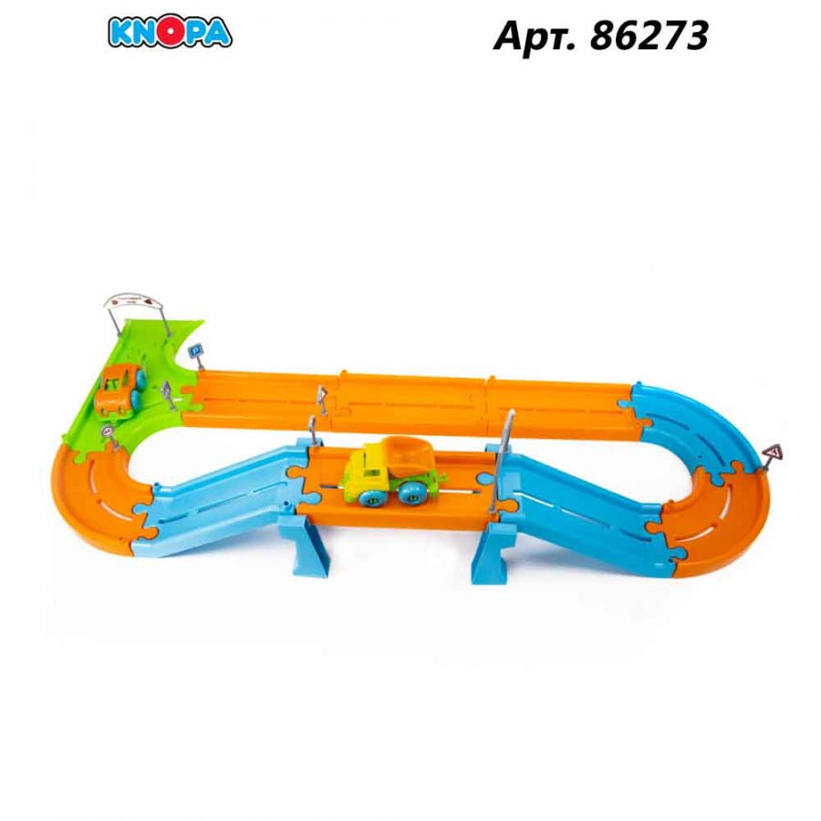 Игровой набор "Автотрек" 1,8 м с 2 машинками КНОПА