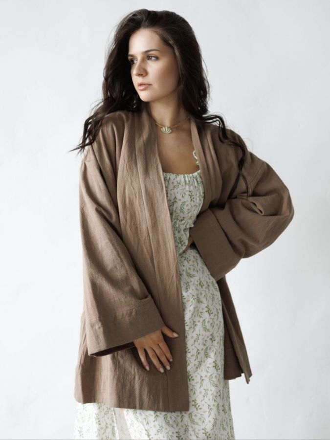 Платье Estate из бамбука "Зеленые ветви"