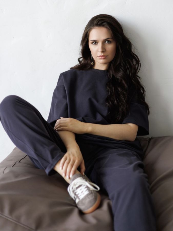 Футболка оверсайз графит