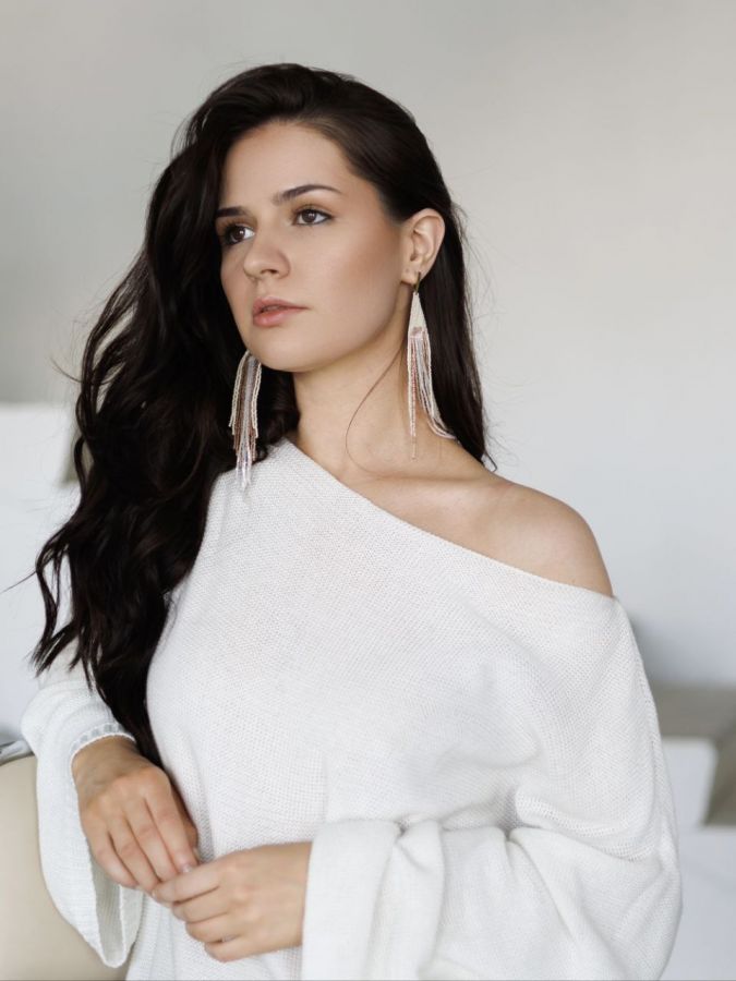 Платье Ondata вязаное молочное