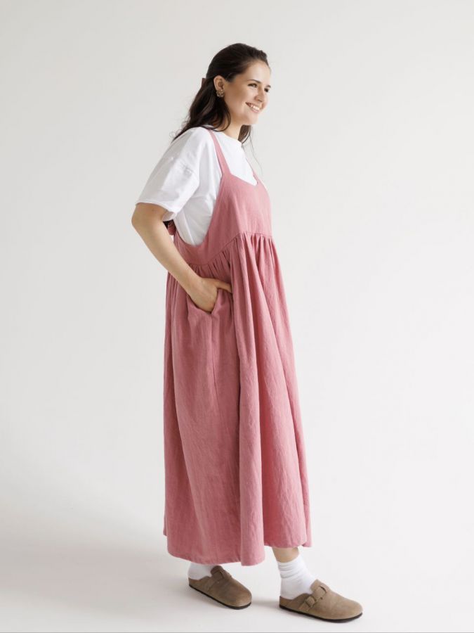 Сарафан Ortica из крапивы розовый