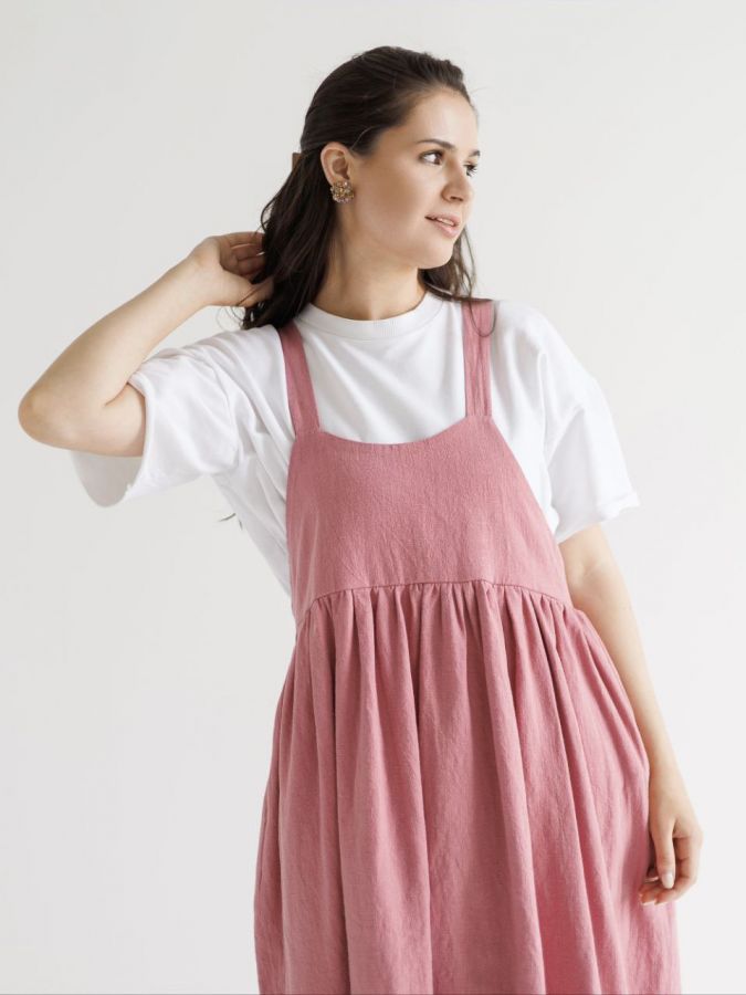 Сарафан Ortica из крапивы розовый