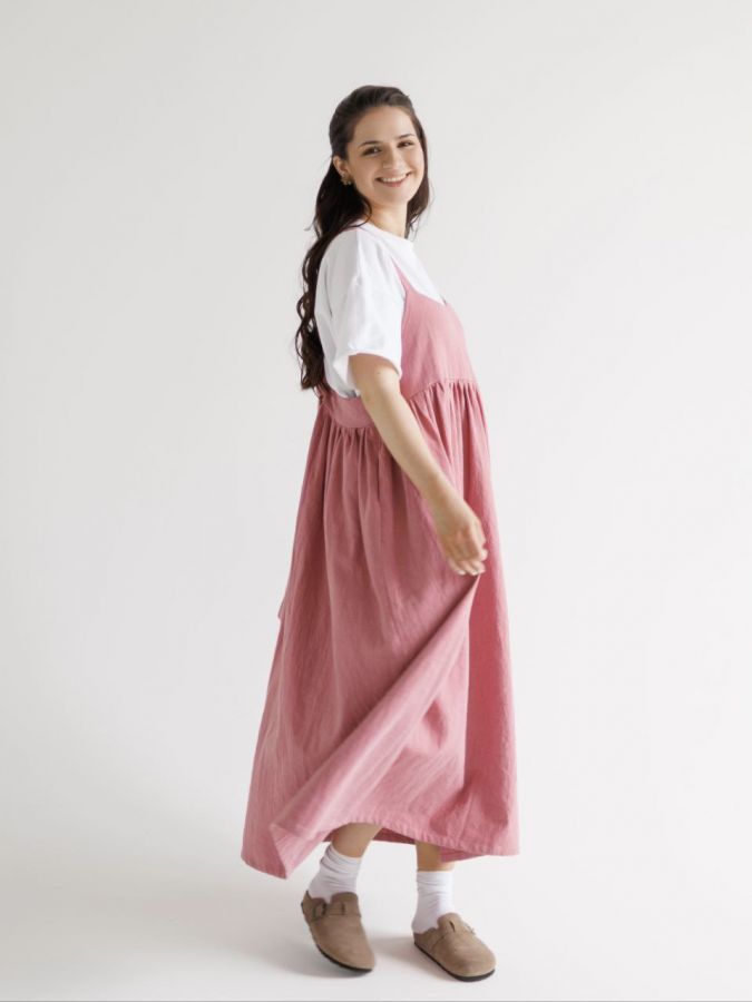 Сарафан Ortica из крапивы розовый