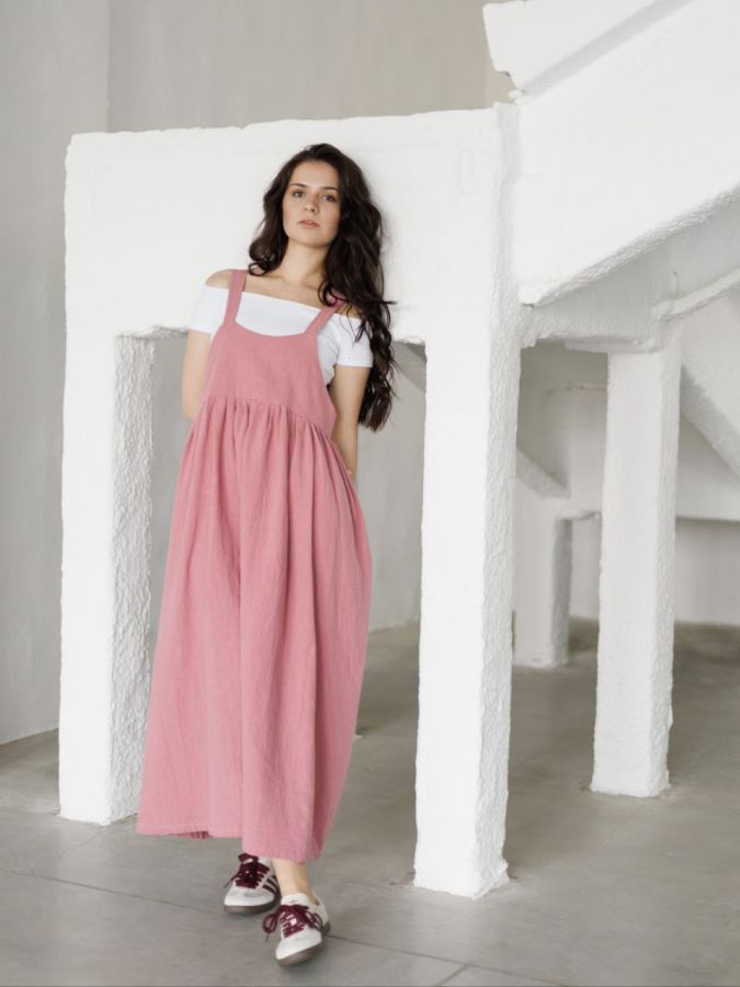 Сарафан Ortica из крапивы розовый