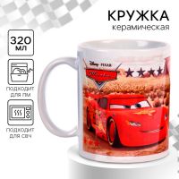 Кружка керамическая «Чемпион», 320 мл, Тачки МИКС