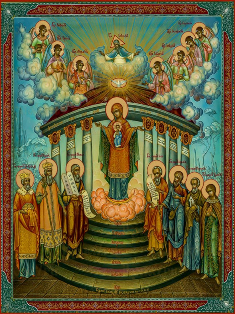 Икона Богородицы София Премудрость Божия (рукописная)