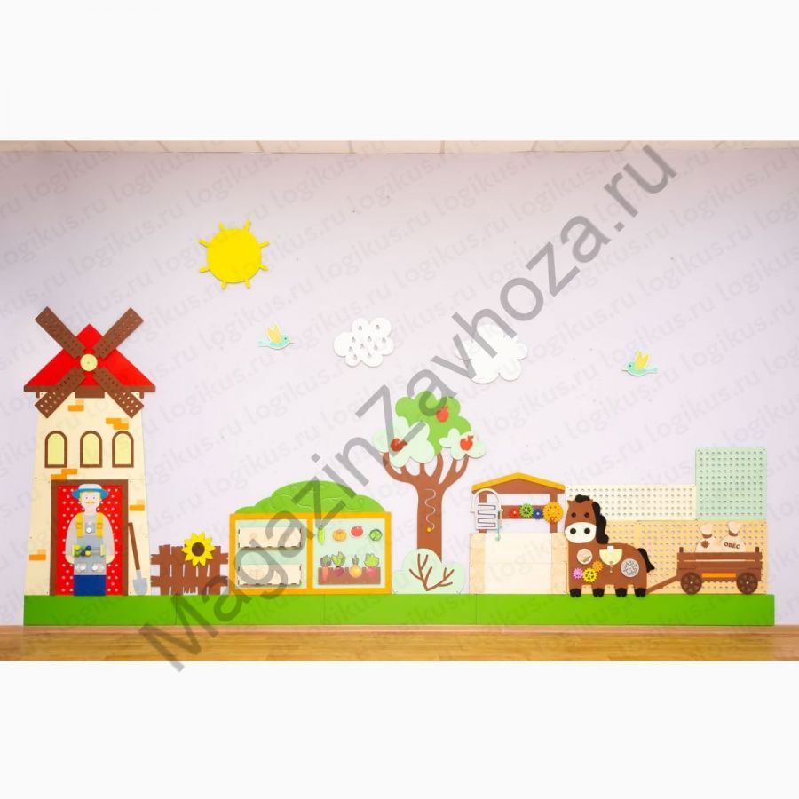 Развивающая панель "Лето в деревне: Огород"