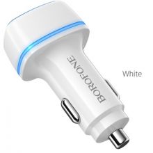 БП автом.2USB Borofone BZ14, Max, 2.4А,свтдн.,бел.
