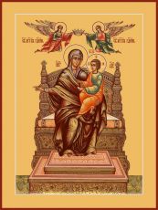 Экономисса икона Божией Матери (рукописная)