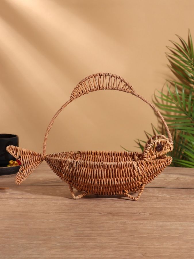 Корзинка в форме рыбки, 11?32?25 см, ротанг
