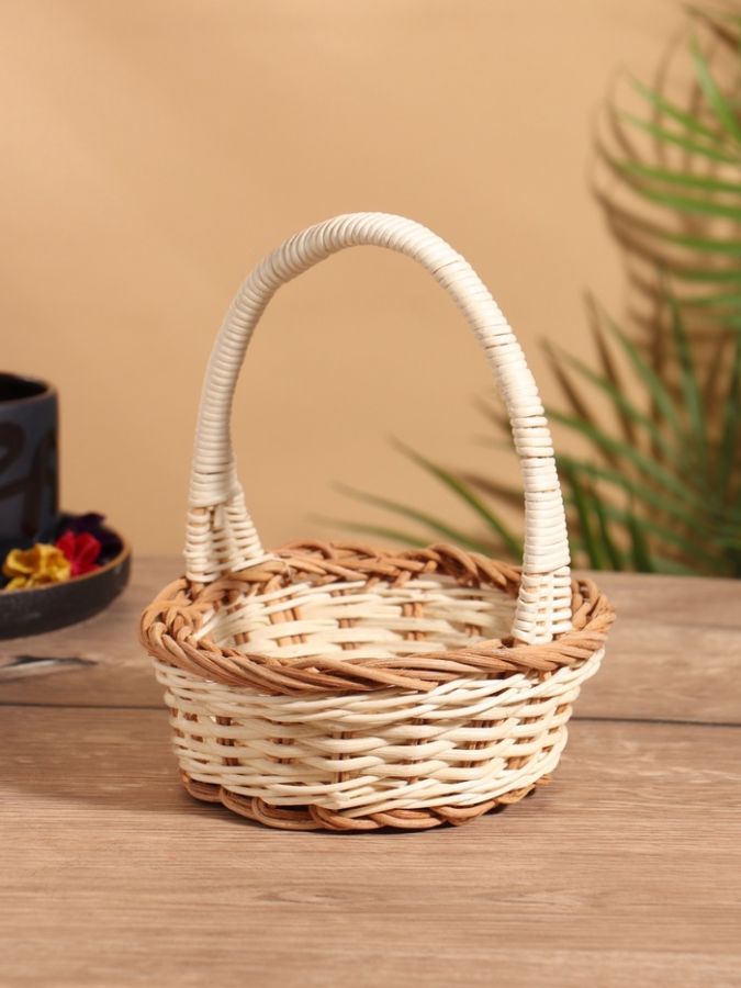 Корзина плетеная 15x15x18 см, ротанг
