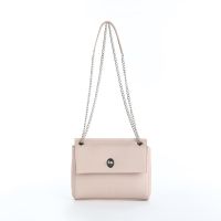 Сумка-мессенджер Miss Bag на застёжке, длинная цепь, цвет бежевый