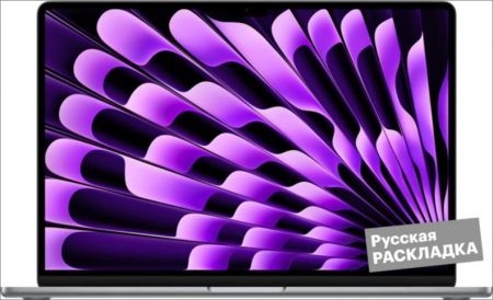 Apple Macbook Air MRYN3 [15.3" 2880 X 1864 8 Гб 512 Гб Apple M3 / 4 Ггц] Space Grey RU Клавиатура
