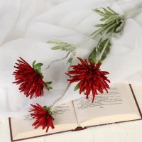 Цветы искусственные «Глобулярия», 9?70 см, бордовые