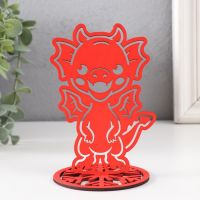 Фигурка на подставке «Дракоша», красный 13?8.5 см, (набор 2 детали)