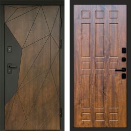 Входная дверь Termo-door Премиум винорит Геометрия Дуб с терморазрывом - Спарта Дуб