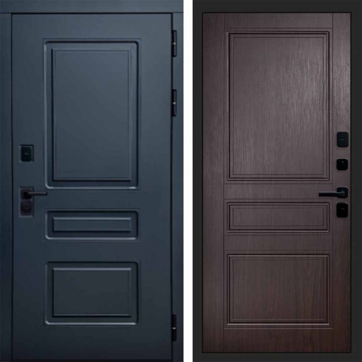 Входная дверь Termo-door Аляска Графит с терморазрывом - Класскика Венге