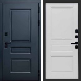 Входная дверь Termo-door Аляска Графит с терморазрывом - Классик Белый софт