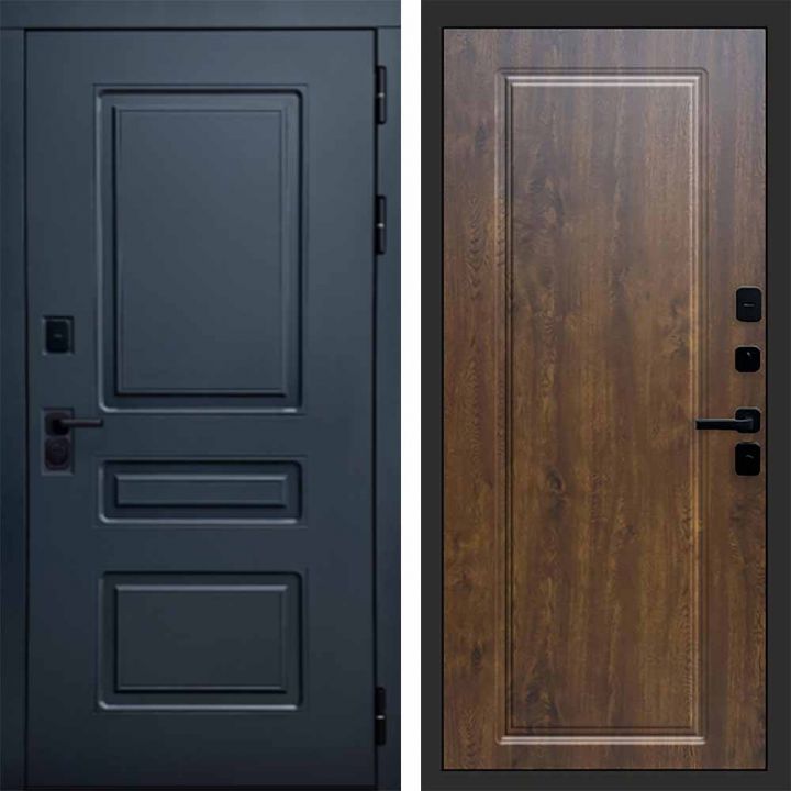 Входная дверь Termo-door Аляска Графит с терморазрывом - Гранд Дуб