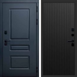 Входная дверь Termo-door Аляска Графит с терморазрывом - FLAT Черный кварц