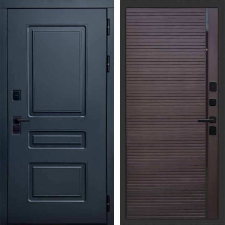 Входная дверь Termo-door Аляска Графит с терморазрывом - Porte Шоколад