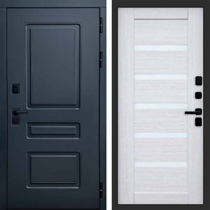 Входная дверь Termo-door Аляска Графит с терморазрывом - Царга Лиственница