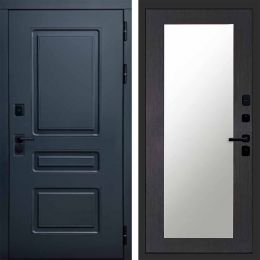 Входная дверь Termo-door Аляска Графит с терморазрывом - Зеркало триумф Венге