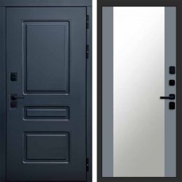 Входная дверь Termo-door Аляска Графит с терморазрывом - Зеркало Грей софт