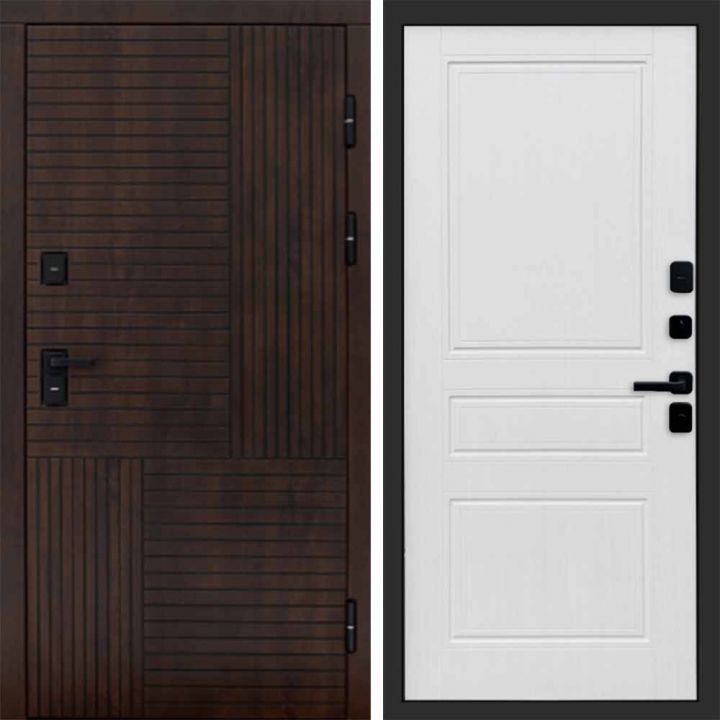 Входная дверь Termo-door Премиум винорит Веста Дуб с терморазрывом - Классика Белое дерево