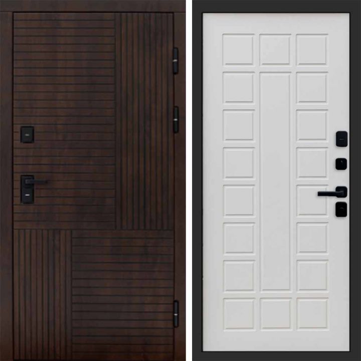 Входная дверь Termo-door Премиум винорит Веста Дуб с терморазрывом - Престиж Бежевый матовый