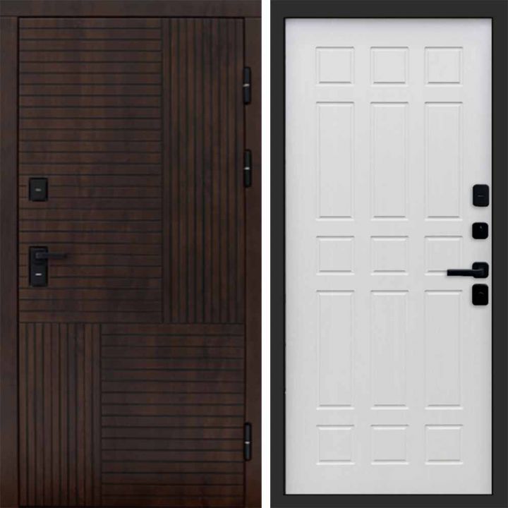 Входная дверь Termo-door Премиум винорит Веста Дуб с терморазрывом - Спарта Лиственница