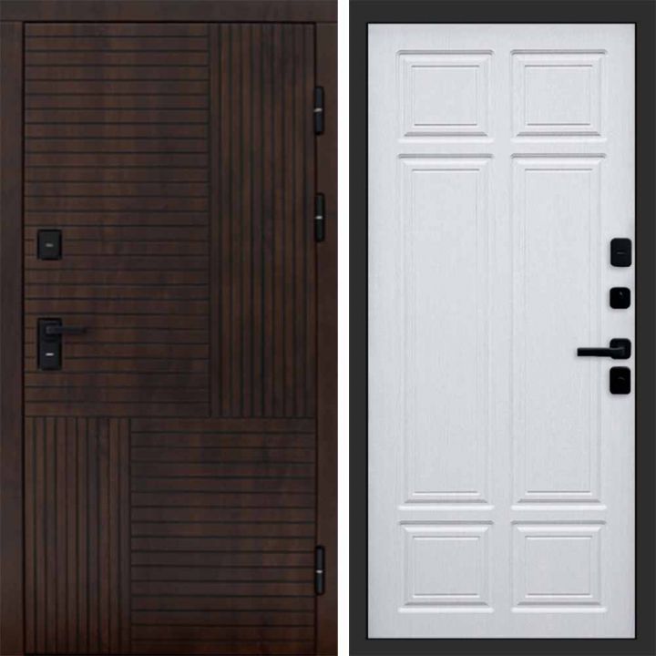 Входная дверь Termo-door Премиум винорит Веста Дуб с терморазрывом - Лиственница премиум