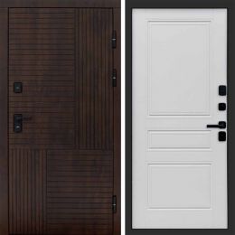 Входная дверь Termo-door Премиум винорит Веста Дуб с терморазрывом - Классик Белый софт