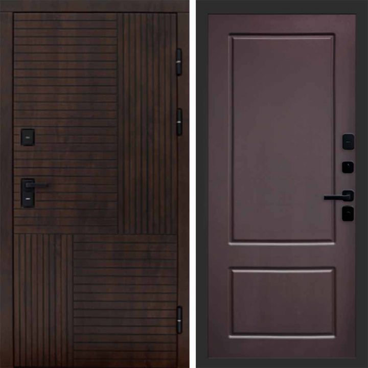 Входная дверь Termo-door Премиум винорит Веста Дуб с терморазрывом - Марсель Шоколад