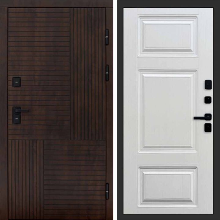 Входная дверь Termo-door Премиум винорит Веста Дуб с терморазрывом - Лион Лиственница