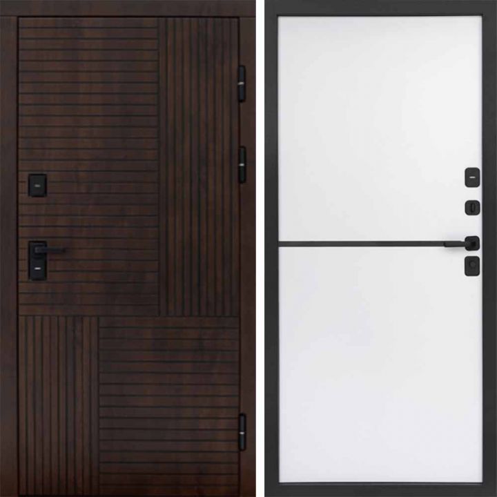 Входная дверь Termo-door Премиум винорит Веста Дуб с терморазрывом - Нео White