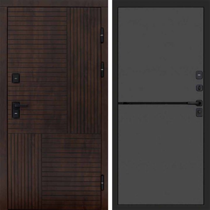 Входная дверь Termo-door Премиум винорит Веста Дуб с терморазрывом - Нео Графит