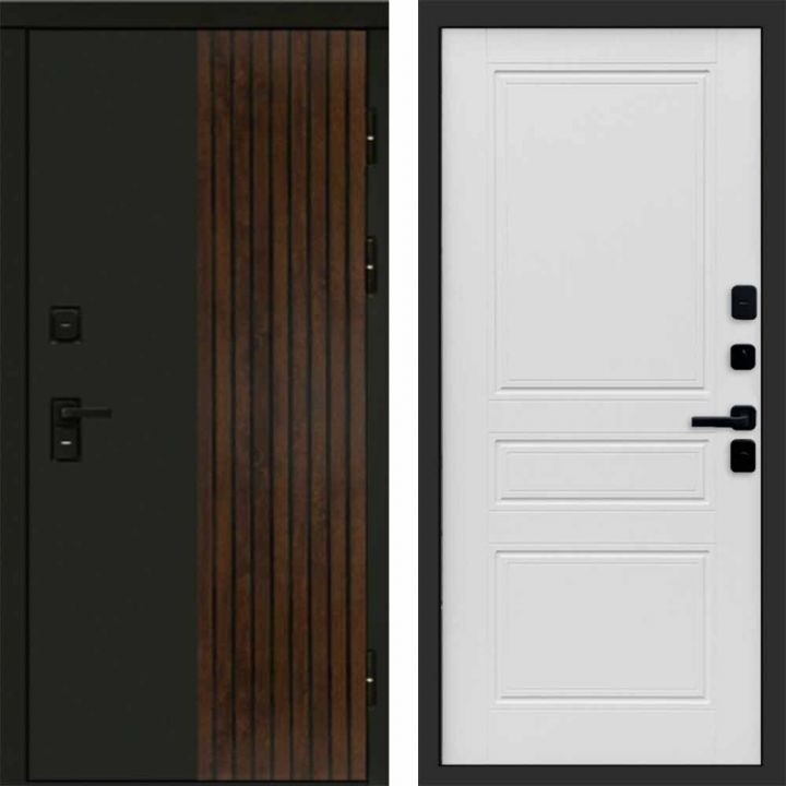 Входная дверь Termo-door Премиум винорит Форт Дуб с терморазрывом - Классика Лиственница