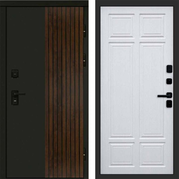 Входная дверь Termo-door Премиум винорит Форт Дуб с терморазрывом - Лиственница премиум