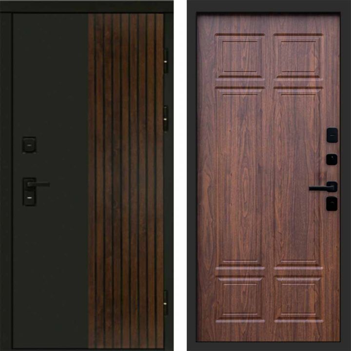 Входная дверь Termo-door Премиум винорит Форт Дуб с терморазрывом - Орех премиум