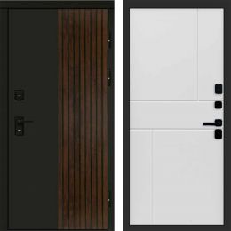 Входная дверь Termo-door Премиум винорит Форт Дуб с терморазрывом - Горизонт Белый