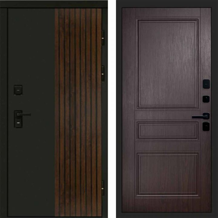 Входная дверь Termo-door Премиум винорит Форт Дуб с терморазрывом - Класскика Венге